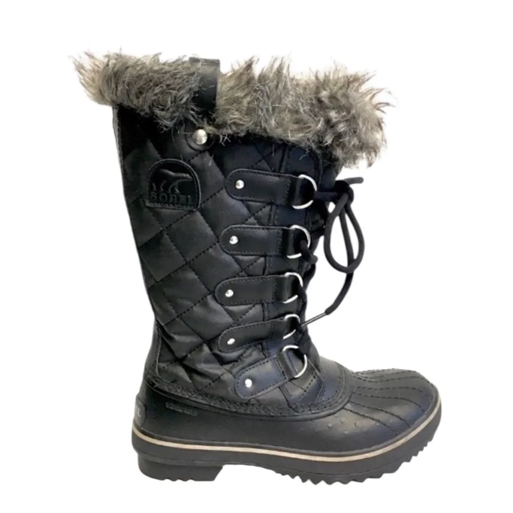 SOREL Women’s Tofino II Lace Up Winter Snow Boot Black - Picture 2 of 7